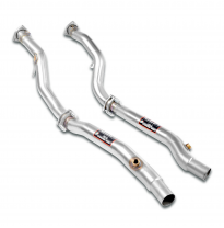 Kit de tubo de escape derecho e izquierdo (sustituye al convertidor catalítico) Sistema 100% de acero inoxidable AUDI A6 4B S6 Q