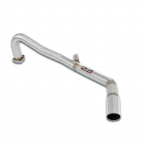 Tubo posterior O60(Anula silenciador original ) Sistema 100% de acero inoxidable - Para colector OEM ALFA ROMEO 1300 SPIDER Juni