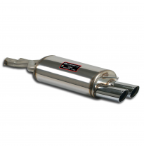 Silencioso trasero 100x75  Acero inoxidable 100%, tamaño grande 2 x Ø54 mm - Solo kit completo BMW E46 330xd 4x4 (Sedan - Tourin