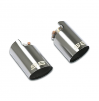Colas de escape "Race-Gun Metal Grey" derecho O100 - izquierdo O100 Downpipe kit para turbocompresor Mitsubishi - Solo kit compl