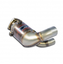 Silencioso delantero con catalizador metalico izquierdo 200 cpsi Sistema 100% Acero Inox para paragolpes OEM Solo sistema comple