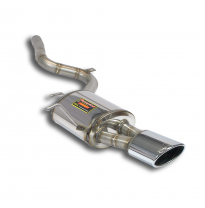 Escape trasero izquierdo 145x95 Sistema 100% de acero inoxidable, 2 x Ø60 mm - Solo kit completo MERCEDES T251 R 280 - R 300 - R