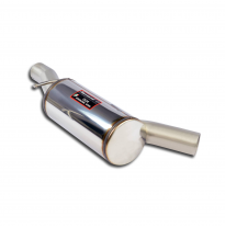 Silencioso central Sistema "Racing" 100% de acero inoxidable. Diámetro extragrande de 80 mm para el silenciador trasero de serie