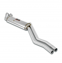 Silencioso delantero ALTERNATIVA: - Sistema 100% de acero inoxidable, 2 x Ø50 mm - Solo kit completo BMW E30 325i (Sedan - Coupè