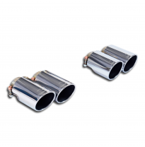 Kit colas de escape 4 salidas OO90 Derecho + OO90 Izquierdo Sistema 100% de acero inoxidable, sobredimensionado Ø80 mm (también