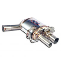 Silencioso trasero derecho con válvula Sistema 100% de acero inoxidable, sobredimensionado Ø80 mm (también compatible con modelo