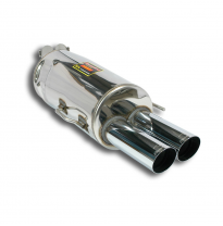 Silencioso trasero OO76 RACE TIPS Sistema 100% de acero inoxidable. Tamaño extragrande: Ø60 mm -> Ø63,5 mm. BMW E34 M5 "UK Limit