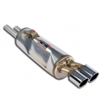 Escape trasero OO80 Sistema "Cat.-back" 100% acero inoxidable - 2 x Ø50mm. Solo kit completo. BMW E24 M 635CSi Kat (S38 Engine -