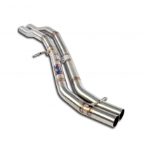 Tubo central 100% acero inoxidable, sección central + trasera (también compatible con modelos con diferencial deportivo) - Silen