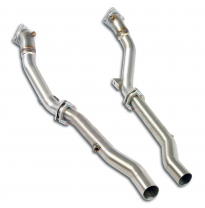 Downpipe kit derecho + izquierdo (Reemplaza catalizador) Sistema 100% acero inoxidable "RS4 Quattro", sobredimensionado 2 x Ø63,