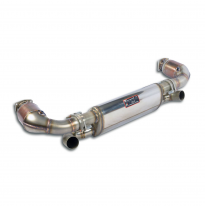 Silencioso trasero Derecho-Izquierdo "Race" +  Catalizador metalico Sistema "Racing" 100% acero inoxidable, sobredimensionado 2