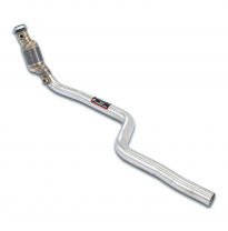 Tubo de bajada derecho + tubo delantero + catalizador metálico primario Sistema 100% de acero inoxidable, para colectores de esc