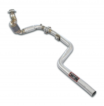 Tubo de bajada izquierdo + tubo delantero + catalizador metálico primario Sistema 100% de acero inoxidable, para colectores de e