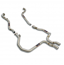 Downpipe kit Right + Left(Deletes the primary and the secondary catalytics) Sistema 100% de acero inoxidable, sobredimensionado