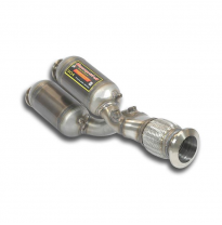 Tubo "Y-Pipe" con catalizador metalico Sistema 100% de acero inoxidable 2 x Ø76 mm LAMBORGHINI AVENTADOR SVJ Roadster V12 (770 C