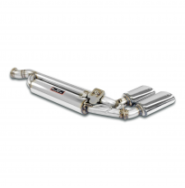 Rear exhaust Right 120x80 con válvula Sistema "Cat.-back" 100% de acero inoxidable MERCEDES W463 (4-door) G500 / G 550 V8 (Bi-Tu