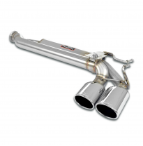 Rear exhaust Left 120x80 con válvula Sistema "Cat.-back" 100% de acero inoxidable MERCEDES W463 (4-door) G500 / G 550 V8 (Bi-Tur