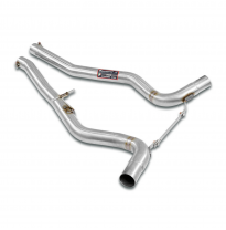 Tubo central derecho - izquierdo Sistema "Twin Pipe" 100% de acero inoxidable - Solo kit completo MERCEDES A238 E 450 Cabrio 4-M