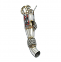 Tubo de escape descendente + catalizador metálico 100CPSI Sistema 100% de acero inoxidable - Bajante con conexión tipo "slip-on"
