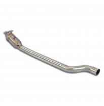 Convertidor catalítico delantero izquierdo Sistema 100% de acero inoxidable. Sobredimensionado 2 x Ø65 mm para la sección centra