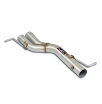 Non-resonated, "Y-Pipe" mid section(Deletes OEM centre exhaust) Sistema 100% de acero inoxidable, sobredimensionado 2 x Ø60 mm -