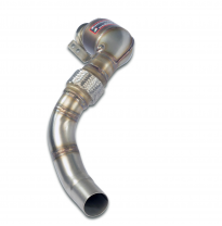 Kit turbo bajante + Catalizador metalico izquierdo Acepta el sistema "Cat.-Back" de serie Kit de tubo de bajada 100% acero inoxi