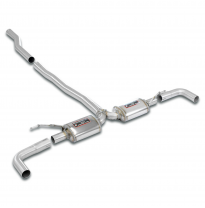 Silencioso trasero Derecho-Izquierdo "Racing" Sistema derecha-izquierda 100% acero inoxidable. Tamaño extragrande Ø60 mm - Para