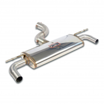 Silencioso trasero "Sport" Sistema "Racing" 100% acero inoxidable, sobredimensionado Ø80 mm, para los tubos de escape originales