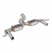 Silencioso trasero "Racing" Sistema "Racing" 100% acero inoxidable, sobredimensionado Ø80 mm, para los tubos de escape originale