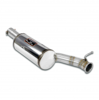 Silencioso central Sistema "Racing" 100% de acero inoxidable. Diámetro extragrande de 80 mm para el silenciador trasero de serie