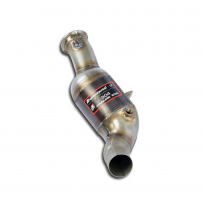 Tubo de escape descendente izquierdo + convertidor catalítico metálico 200CPSI Kit de tubo de escape descendente 100% acero inox