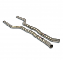 Tubo anterior derecho-izquierdo Sistema de escape completo "Cat-back - Touring" 100% acero inoxidable, con válvulas (para difuso