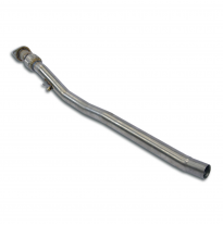 Tubo delantero Sistema 100% de acero inoxidable, sobredimensionado Ø60 mm - Sistema para el parachoques trasero del CLA 35 AMG /