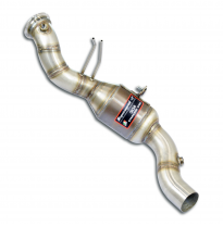 Tubo de escape izquierdo + catalizador metálico Kit de tubo de escape descendente 100% Inox - (elimina el catalizador + GPF) MAS