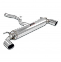 Escape trasero derecho O100 - izquierdo O100 con válvula Sistema 100% de acero inoxidable - Downpipe con conexión tipo "slip-on"