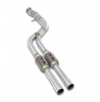 Convertidor catalítico metálico delantero derecho - izquierdo Sistema de escape trasero "Cat.-back" 100% acero inoxidable, derec