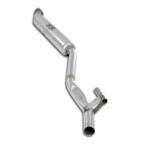 Silencioso central Kit de silenciadores central y trasero, 100% acero inoxidable - Solo kit completo BMW E30 316 / 316i / 318i (