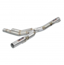 Tubo Posterior "Y-Pipe"(Substitucion Silenciador posterior ) Sistema "Racing" 100% acero inoxidable, 2 x Ø70 mm - Para tubos de