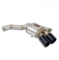 Rear exhaust Right 100x75 "Gun Metal Grey" Sistema "Cat.-Back" 100% de acero inoxidable AUDI S8 Quattro 4.0 TFSI V8 (571 CV) 202