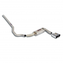 Silencioso trasero OO80 Sistema "Cat.-back" 100% de acero inoxidable, tamaño extragrande Ø57 mm FIAT 500X 1.4T MultiAir 4x4 (170