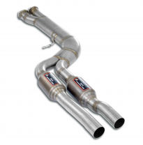 Tubo en J con catalizadores metálicos Sistema 100% de acero inoxidable, ligero para competición/resistencia - Kit de silenciador