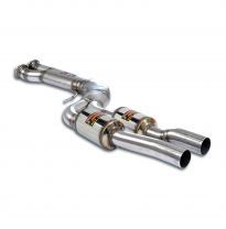 J-Pipe - resonante Sistema 100% de acero inoxidable, ligero para competición/resistencia - Kit de silenciadores traseros (95 dB