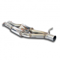 Silencioso central Derecho-Izquierdo Sistema de doble tubo 100% acero inoxidable - Sobredimensionado 1 x Ø90 mm - 2 x Ø60 mm -