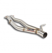 Tubo central derecho-izquierdo Sistema de doble tubo 100% acero inoxidable - Sobredimensionado 1 x Ø90 mm - 2 x Ø60 mm - 1 x Ø