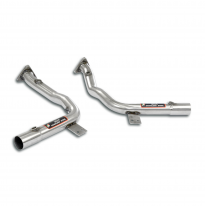 Kit tubos delanteros Derecho-Izquierdo Sistema de competición 100% acero inoxidable 2 x Ø54 mm - Solo kit completo PORSCHE 986 B