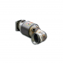 Tubo anterior con catalizador metalico izquierdo derecho Sistema 100% de acero inoxidable 2xØ70mm con salidas centrales (para pa