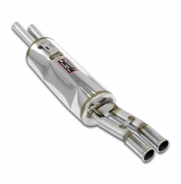Silencioso trasero OO54  Sistema de escape deportivo 2 x Ø50 mm - Para parachoques trasero estadounidense - Solo kit completo BM