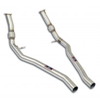 Kit de tubos delanteros derecho - izquierdo Sistema 100% de acero inoxidable PORSCHE 536 CAYENNE Coupè 3.0L V6 (340 CV) 2018 ->