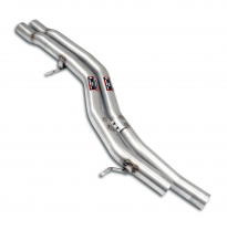 Centre pipes Right - Left Sistema 100% de acero inoxidable con válvula - Solo kit completo BENTLEY BENTAYGA Hybrid 3.0L V6 Turbo