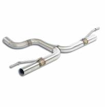 Rear pipe(Replaces rear muffler)   Sistema de escape "Cat.-back" 100% de acero inoxidable (para difusor original) - El parachoqu